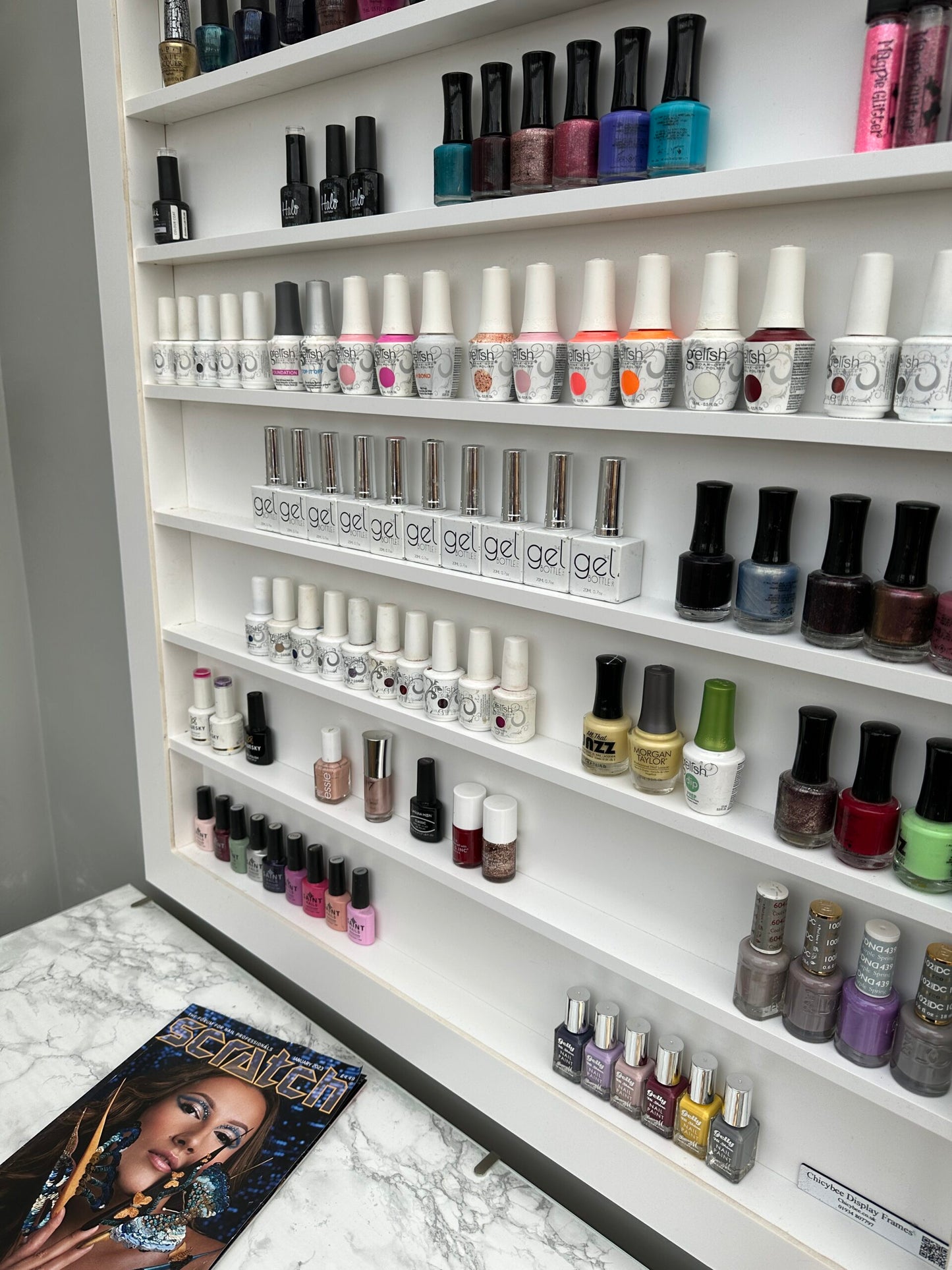 Wall Mounted Nail Polish Rack Extra Large