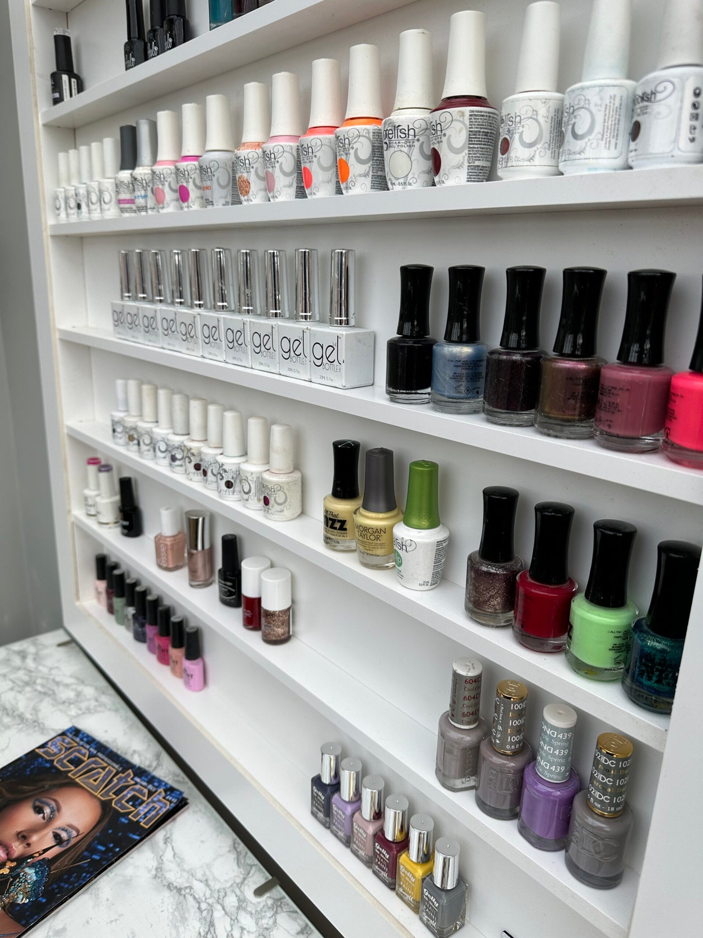 Wall Mounted Nail Polish Rack Extra Large
